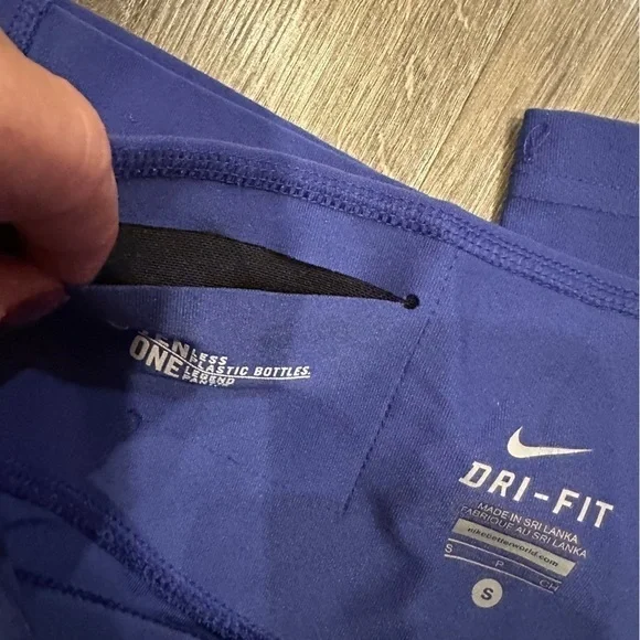 Nike Dri-Fit Ten Less Plastic Legend 2.0 Tight Poly Capri Leggings Blue Size S - Picture 9 of 12